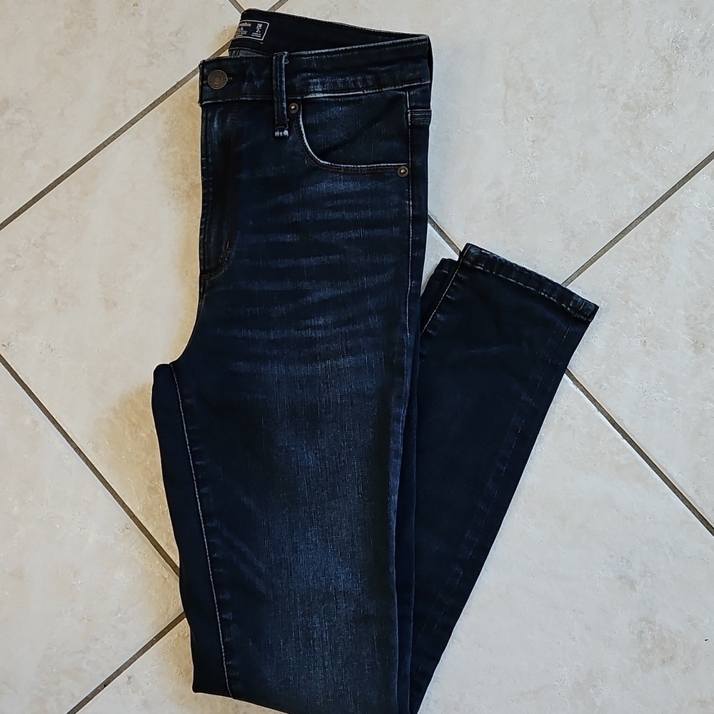 Abercrombie & Fitch Super Skinny High Rise Jeans Womens 26x2s denim stretch